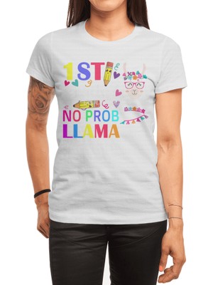 Fizello 1st Grade No Prob-Llama Teacher Student First Day Of School Spor T-Shirt