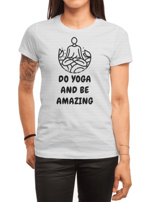 Fizello Amazing Yoga Cute Funny Shirt Good Vibes Spiritual Workout Medita Spor T-Shirt