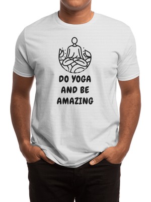 Fizello Amazing Yoga Cute Funny Shirt Good Vibes Spiritual Workout Medita Spor T-Shirt