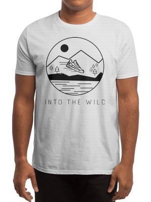 Fizello Into The Wild (Black Outline) Spor T-Shirt