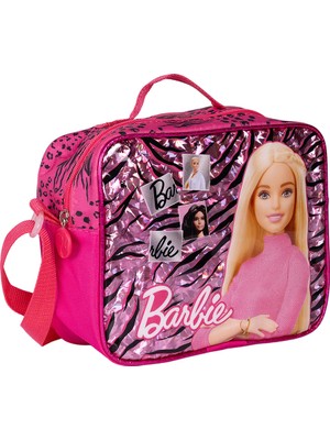Barbie Beslenme Çantası Su İticili Özellikte 18,5 x 9 x 21 cm Geniş İç Hacimle Pembe