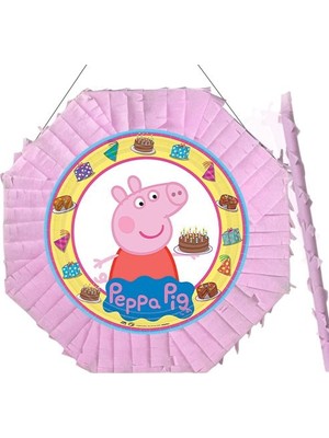 Parti Dükkanım Peppa Pig Pinyata 42 cm + Sopası