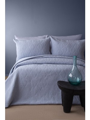 Apricitas Home Bourbon Indigo Tek Kişilik Yatak Örtüsü Seti