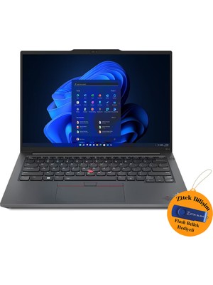 Lenovo Thinkpad E16 I7-1355U 16 GB 2 Tb 16" Wuxga Freedos 21JN0007TX ZI702 + Zitek 16 GB Flash Bellek