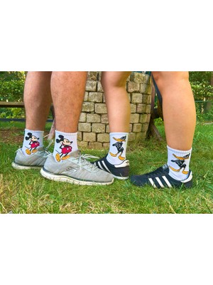 KBC Socks 6'lı Unisex Sevimli Pamuklu Desenli Soket Çorap Seti