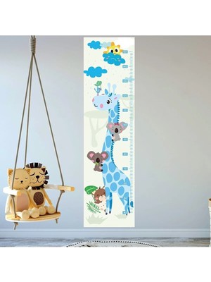 Kt Grup Zürafa ve Arkadaşları Boy Ölçer Sticker