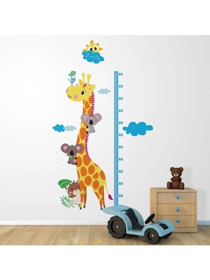 Kt Grup Zürafa ve Koala Boy Ölçer 100 Parça Sticker Seti