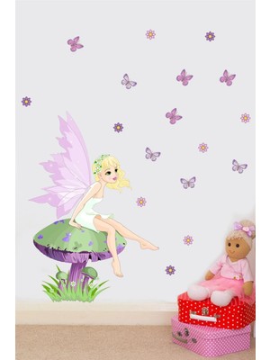 Kt Grup Kelebek Perisi Çocuk Odası 100 Parça Duvar Sticker Seti