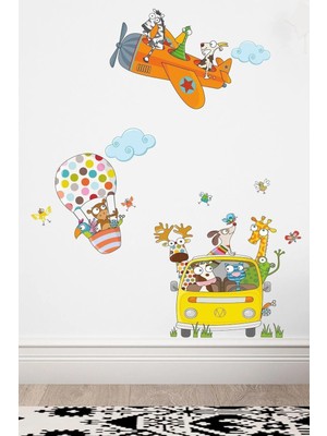 Kt Grup Komik Arkadaşlar 3 Lü Set Çocuk Odası 100 Parça Duvar Sticker Seti