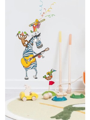 Kt Grup Orkestra Zebra ve Arkadaşları Çocuk Odası Duvar Sticker
