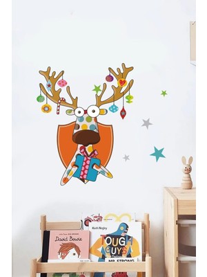 Kt Grup Neşeli Şirin Geyik Çocuk Odası 100 Parça Duvar Sticker Seti
