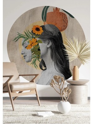 Kt Grup Boho - Bohem Tarzında Daire Duvar Stickerı