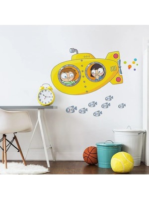 Kt Grup Denizaltı Çocuk Odası 100 Parça Duvar Sticker Seti