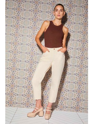 N23KD18044 NOCTURNE YÜKSEK BEL JEAN PANTOLON