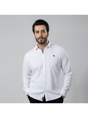 Polo Air Erkek Gömlek Slimfit Likralı Kumaş Uzun Kol PA-180