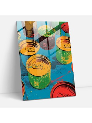 Painted Anarchy Andy Warhol Cam Baskı Çorba Kutuları Modern Duvar Sanatı - Andy Warhol, Modern Sanat, Ev Dekorasyonu, Duvar Dekorasyonu, 30X45