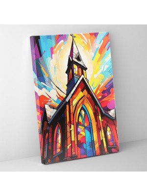 Painted Anarchy Kilise Kanvas Tablo - Kilise, Kanvas Tablo, Kanvas Tablo, Kanvas Tablo, 30X50