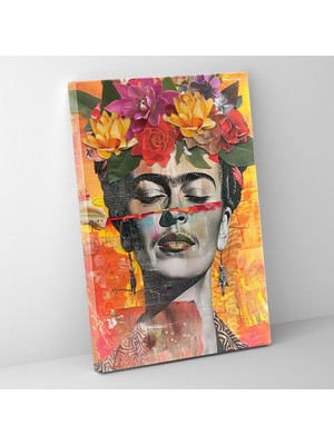 Frida Kahlo Tarzı Duvar Tablosu - Frida Kahlo, Kanvas Tablo, Ev Dekorasyonu, Duvar Sanatı, 30X50