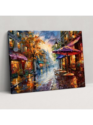 Painted Anarchy Parisli Sokak Leonid Afremov Duvar Dekorasyonu - Leonid Afremov, Leonid Afremov, Duvar Dekorasyonu, Ev Dekorasyonu, 70X50