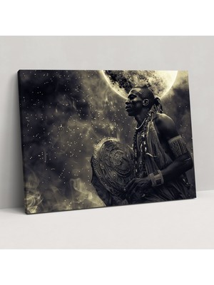 Painted Anarchy Mitoloji Kanvas Tablo - Ataların Ruhları Rehberlik - Mitoloji, Mitoloji, Kanvas Tablo, Duvar Süslemesi, 50X30