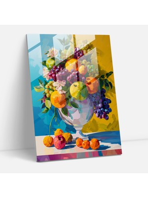 Painted Anarchy Pop Art Natürmort Cam Baskı - Klasisizm+Popart, Modern Sanat, Ev Dekorasyonu, Natürmort Resim, 30X45