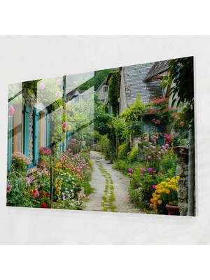 Painted Anarchy Claude Monet Ev Dekorasyonu - Kırsal Köy Cam Baskı - Claude Monet, Cam Sanatı, Ev Dekorasyonu, Claude Monet, 45X30