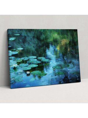 Painted Anarchy Nilüferler Kanvas Tablo - Claude Monet, Claude Monet Stili, Kanvas Tablo, Duvar Sanatı, 50X30 cm