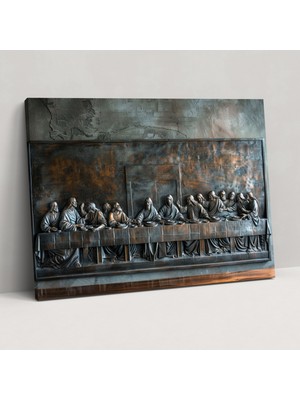 Painted Anarchy Leonardo Da Vinci Son Akşam Yemeği Duvar Tablosu - Leonardo Da Vinci, Duvar Sanatı, Kanvas Tablo, Kanvas Tablo, 50X30