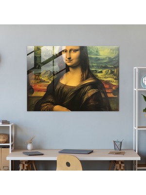 Painted Anarchy Leonardo Da Vinci Duvar Dekorasyonu - Leonardo Da Vinci, Duvar Dekorasyonu, Cam Sanatı, Leonardo Da Vinci, 45X30