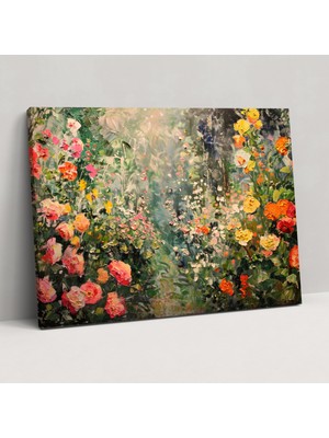 Claude Monet Yemyeşil Bahçe Duvar Dekorasyonu - Claude Monet, Duvar Dekorasyonu, Kanvas Tablo, Ev Dekorasyonu, 50X30