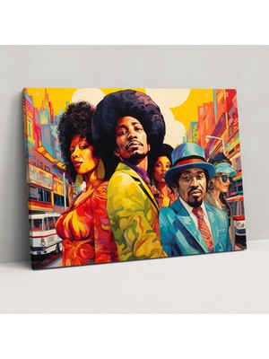 Painted Anarchy Harlem Pop Art Kanvas Tablo - Harlem, Duvar Sanatı, Kanvas Tablo Duvar Sanatı, Canlı Pop Art, 50X30