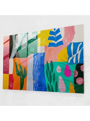 Painted Anarchy Henri Matisse Ev Dekorasyonu: Parlak Soyut Desenler - Henri Matisse, Cam Baskı, Modern Sanat, Henri Matisse, 45X30 cm