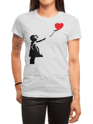 Fizello Banksy -  Red Balloon Spor T-Shirt