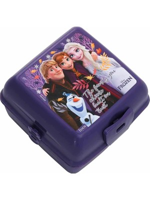 Frozen 4 Bölmeli Plastik Beslenme Kutusu  Mürdüm (OTTO-42553)