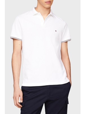 Tommy Hilfiger Pamuklu Slim Fit Erkek Polo Yaka T-Shirt MW0MW35619 Ybr