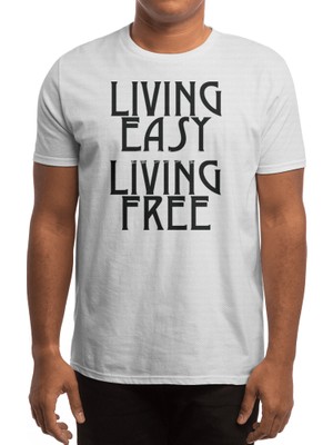 Fizello Living Easy; Living Free Spor T-Shirt