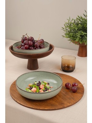 Kütahya Porselen Moderna 2 Li 20 cm Kase Yeşil