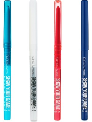Pastel Show By Pastel Show Your Game Waterproof Gel Eye Pencil - Suya Dayanıklı Jel Göz Kalemi 408-404-411-403 4'lü Set
