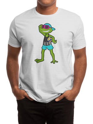 Fizello Frog As Volleyball Player With Volleyball Spor T-Shirt