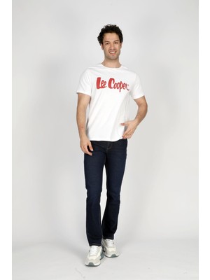 Lee Cooper Marco Normal Bel Dar Kesim Düz Paça Mavi Erkek Jean Pantolon