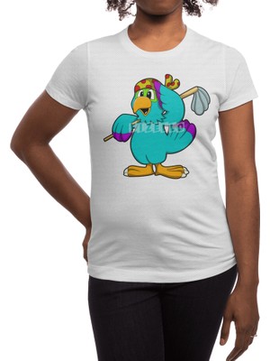 Fizello Parrot As Cleaner With Mop Spor T-Shirt