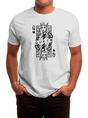 Fizello Queen Of Hearts Evil Vampire Woman Card Halloween Pop Art Spor T-Shirt