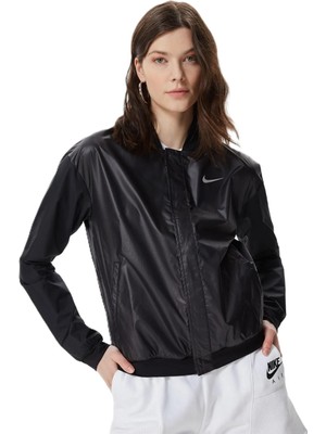 Nike Swoosh Run Jacket Kadın Koşu Ceketi Siyah