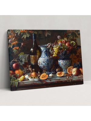 Rembrandt Kanvas Tablo - Detaylı Natürmort Tablo - Rembrandt, Ev Dekorasyonu, Duvar Süslemesi, Kanvas Tablo, 50X30