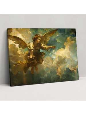 Michelangelo Melek Kanvas Tablo - Michelangelo, Kanvas Tablo, Duvar Sanatı, Duvar Dekorasyonu, 70X50