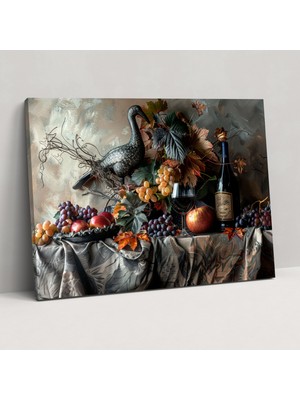 Zengin Natürmort Duvar Tablosu - Rembrandt, Rembrandt, Kanvas Tablo, Duvar Sanatı, 50X30