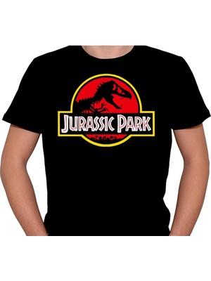 BUMETA Jurassic Park Logo Dinazor Araştırmacı Tişört Unisex T-Shirt