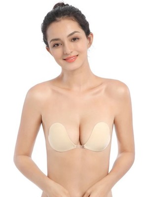 Intive Lingerie Intive Ithal Kalp Kesim Cup Ten Silikon Askısız Dekolte Straplez Sütyen -1306