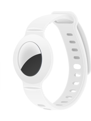 Sneezy Apple Airtag Yüksek Kaliteli Anahtarlık ve Bileklik Kılıfı 360 Tam Koruma Silikon Kordon
