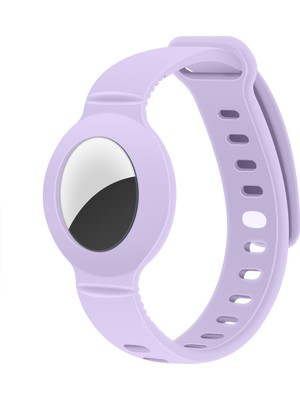 Sneezy Apple Airtag Yüksek Kaliteli Anahtarlık ve Bileklik Kılıfı 360 Tam Koruma Silikon Kordon